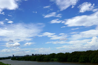 江戸川の空