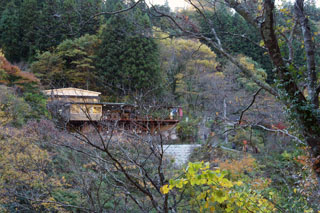 袋田の滝 紅葉の時期 瀧見茶屋