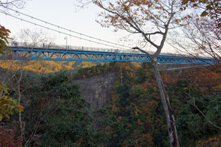 竜神大吊橋 紅葉の時期 ハイキングロード