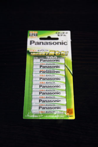 Panasonic 充電式EVOLTA を使用