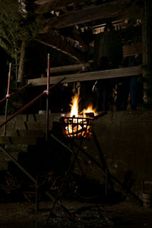 東漸寺 除夜の鐘（かがり火）